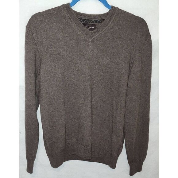 BLACK BROWN 1826 100% Italian Merino Wool. Brown. Italy. Size M. - Picture 1 of 5